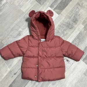 ☀️2/$25-Adorable baby Hooded Puffer Jacket-water resistant